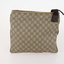 GUCCI GG Canvas Tote Bag PVC 5 Set Red Beige Navy Auth 155802-13