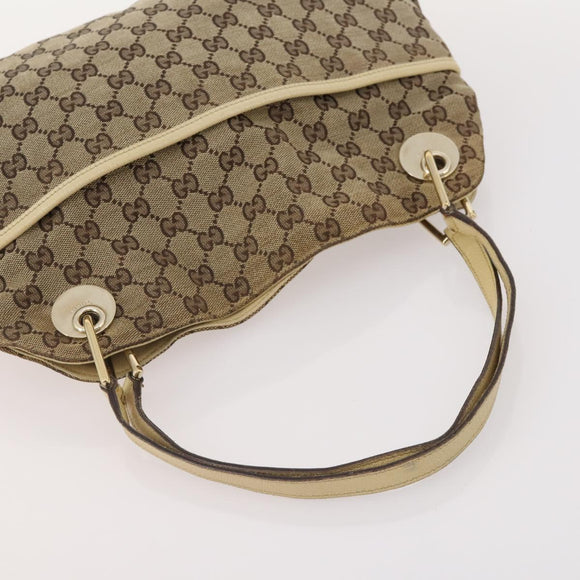 GUCCI GG Canvas Tote Bag PVC 5 Set Red Beige Navy Auth 155802