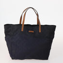 GUCCI GG Canvas Tote Bag PVC 5 Set Red Beige Navy Auth 155802-2