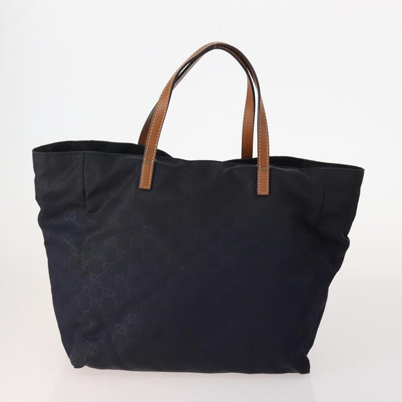 GUCCI GG Canvas Tote Bag PVC 5 Set Red Beige Navy Auth 155802