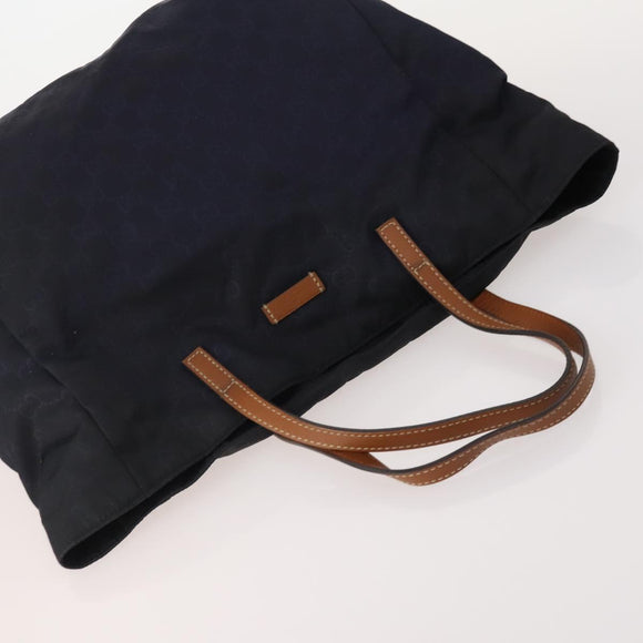 GUCCI GG Canvas Tote Bag PVC 5 Set Red Beige Navy Auth 155802