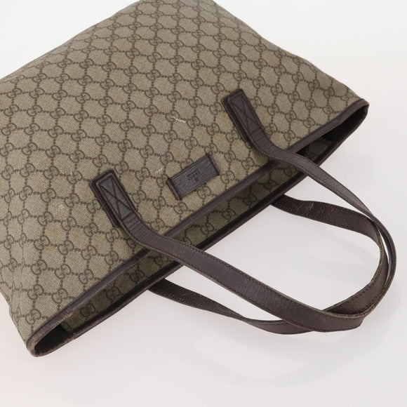 GUCCI GG Canvas Tote Bag PVC 5 Set Red Beige Navy Auth 155802
