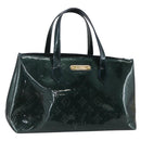 LOUIS VUITTON Monogram Vernis Wilshire PM Bag Blue Infini M91451 LV Auth 155900-1