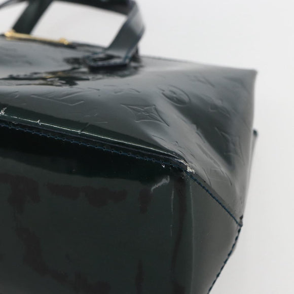 LOUIS VUITTON Monogram Vernis Wilshire PM Bag Blue Infini M91451 LV Auth 155900