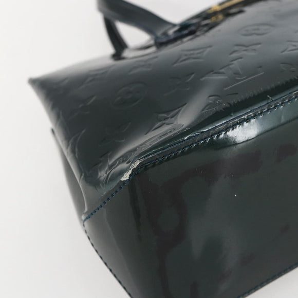 LOUIS VUITTON Monogram Vernis Wilshire PM Bag Blue Infini M91451 LV Auth 155900