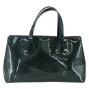 LOUIS VUITTON Monogram Vernis Wilshire PM Bag Blue Infini M91451 LV Auth 155900-2