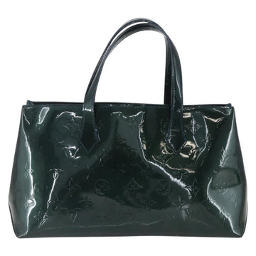 LOUIS VUITTON Monogram Vernis Wilshire PM Bag Blue Infini M91451 LV Auth 155900 - 0