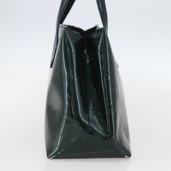 LOUIS VUITTON Monogram Vernis Wilshire PM Bag Blue Infini M91451 LV Auth 155900