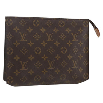 LOUIS VUITTON Monogram Poche Toilette 26 Pouch M47542 LV Auth 155904