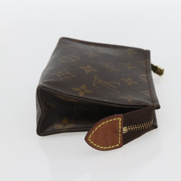 LOUIS VUITTON Monogram Poche Toilette 15 Pouch M47546 LV Auth 155905