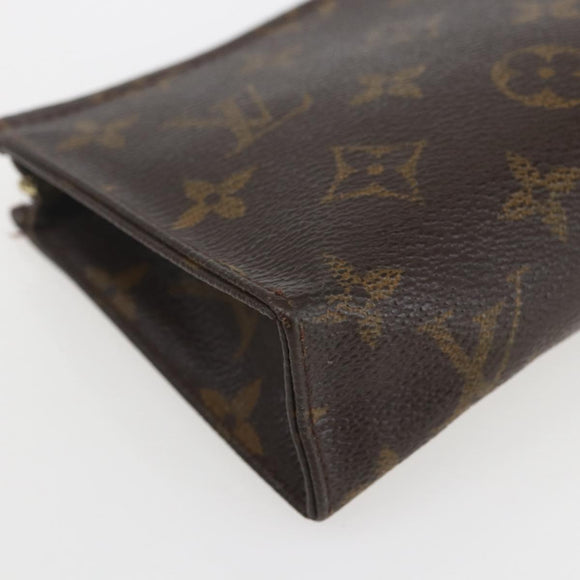 LOUIS VUITTON Monogram Poche Toilette 15 Pouch M47546 LV Auth 155905