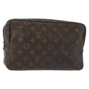 LOUIS VUITTON Monogram Trousse Toilette 28 Clutch Bag M47522 LV Auth 155906-1
