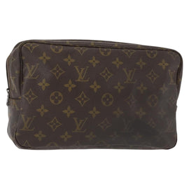 LOUIS VUITTON Monogram Trousse Toilette 28 Clutch Bag M47522 LV Auth 155906