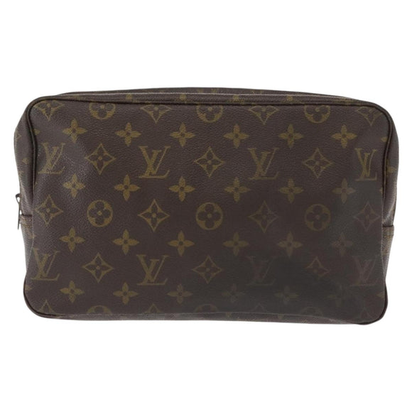 LOUIS VUITTON Monogram Trousse Toilette 28 Clutch Bag M47522 LV Auth 155906