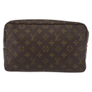 LOUIS VUITTON Monogram Trousse Toilette 28 Clutch Bag M47522 LV Auth 155906-2