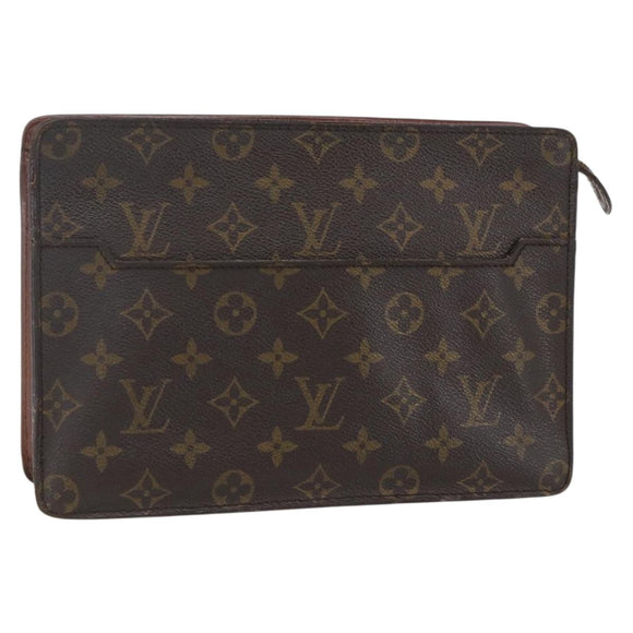LOUIS VUITTON Monogram Pochette Homme Clutch Bag M51795 LV Auth 155907