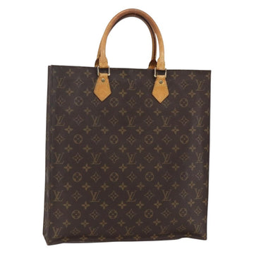 LOUIS VUITTON Monogram Sac Plat Hand Bag M51140 LV Auth 155912