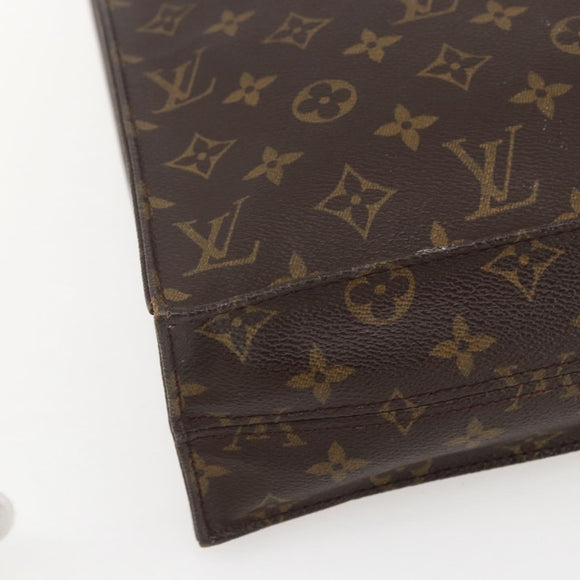 LOUIS VUITTON Monogram Sac Plat Hand Bag M51140 LV Auth 155912