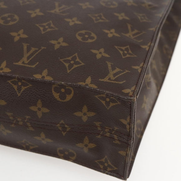 LOUIS VUITTON Monogram Sac Plat Hand Bag M51140 LV Auth 155912