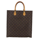 LOUIS VUITTON Monogram Sac Plat Hand Bag M51140 LV Auth 155912-13