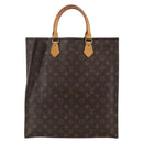 LOUIS VUITTON Monogram Sac Plat Hand Bag M51140 LV Auth 155912-2