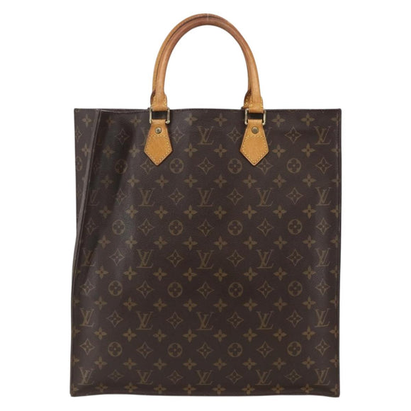 LOUIS VUITTON Monogram Sac Plat Hand Bag M51140 LV Auth 155912