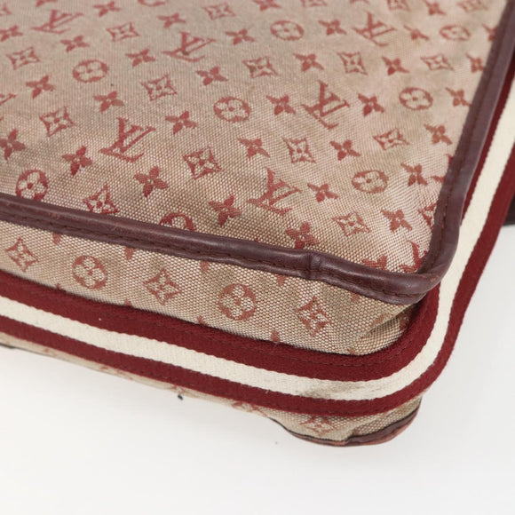 LOUIS VUITTON Monogram Mini Besace Mary Kate Shoulder Bag Red M92321 Auth 155914