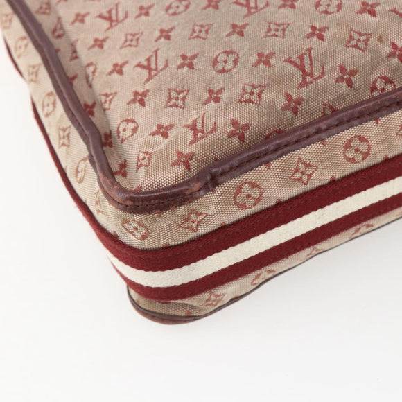 LOUIS VUITTON Monogram Mini Besace Mary Kate Shoulder Bag Red M92321 Auth 155914