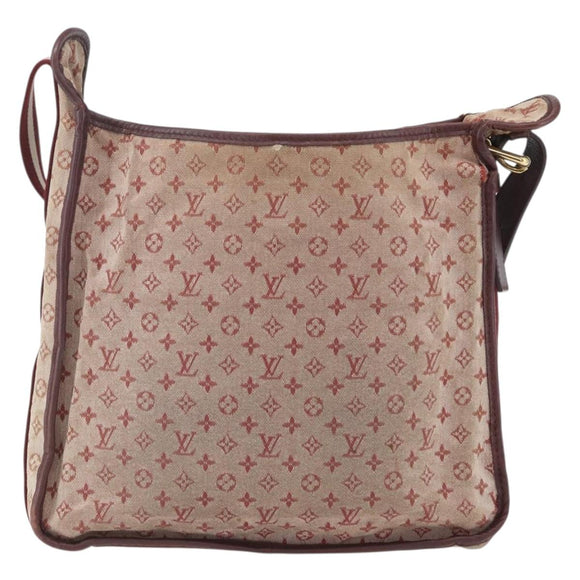 LOUIS VUITTON Monogram Mini Besace Mary Kate Shoulder Bag Red M92321 Auth 155914