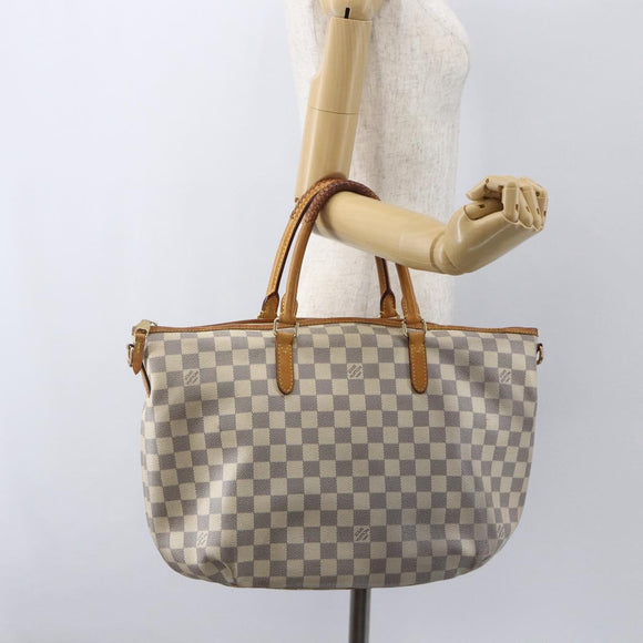 LOUIS VUITTON Damier Azur Riviera MM Hand Bag 2way N48252 LV Auth 155915