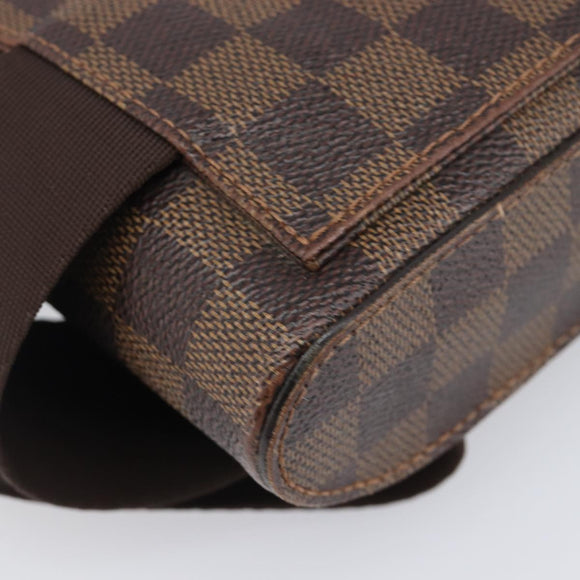 LOUIS VUITTON Damier Ebene Geronimos Shoulder Bag N51994 LV Auth 155916