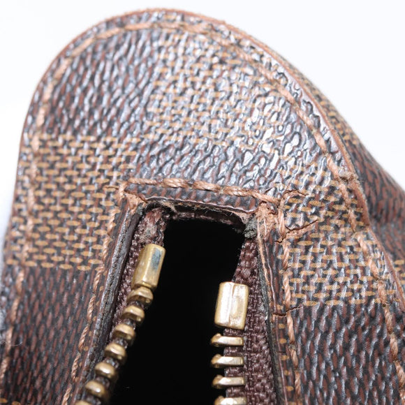 LOUIS VUITTON Damier Ebene Geronimos Schoudertas N51994 LV Auth 155916
