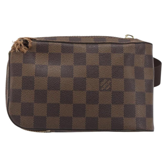 LOUIS VUITTON Damier Ebene Geronimos Shoulder Bag N51994 LV Auth 155916