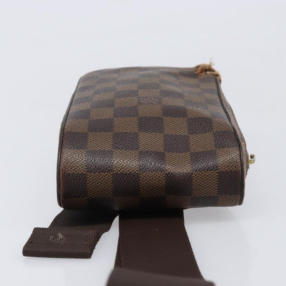 LOUIS VUITTON Damier Ebene Geronimos Shoulder Bag N51994 LV Auth 155916
