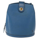 LOUIS VUITTON Epi Cluny Shoulder Bag Blue M52255 LV Auth 155917-2