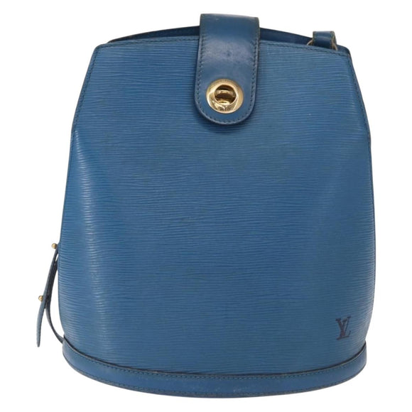 LOUIS VUITTON Epi Cluny Shoulder Bag Blue M52255 LV Auth 155917