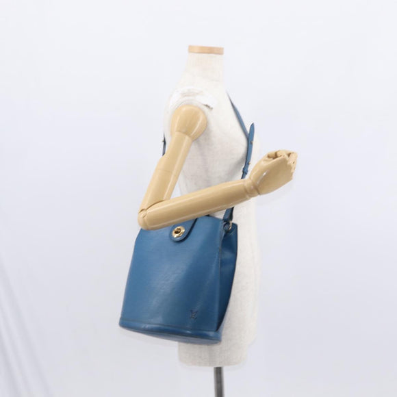 LOUIS VUITTON Epi Cluny Shoulder Bag Blue M52255 LV Auth 155917