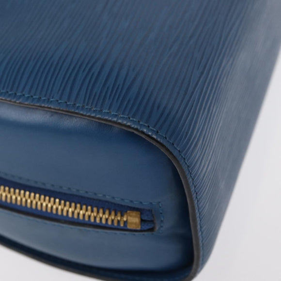 LOUIS VUITTON Epi Dauphine GM Pouch Blue M48435 LV Auth 155918