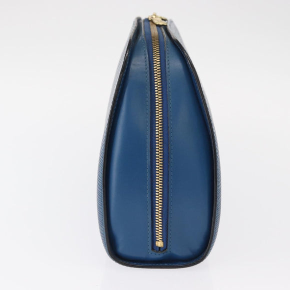 LOUIS VUITTON Epi Dauphine GM Pouch Blue M48435 LV Auth 155918