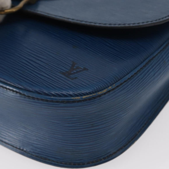 LOUIS VUITTON Epi Saint Cloud GM Shoulder Bag Toledo Blue M52195 LV Auth 155919
