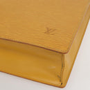 LOUIS VUITTON Epi Sac Plat Hand Bag Yellow M52079 LV Auth 155922-10