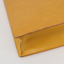 LOUIS VUITTON Epi Sac Plat Hand Bag Yellow M52079 LV Auth 155922-11
