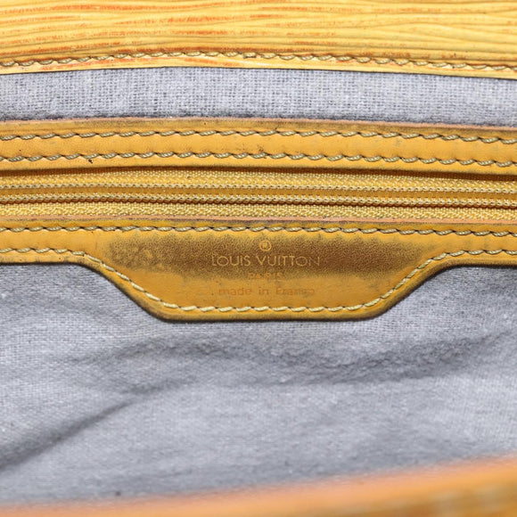 LOUIS VUITTON Epi Sac Plat Hand Bag Yellow M52079 LV Auth 155922