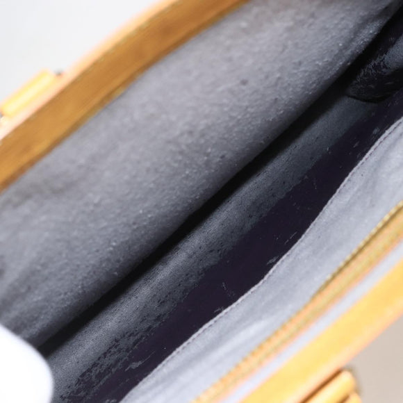 LOUIS VUITTON Epi Sac Plat Hand Bag Yellow M52079 LV Auth 155922