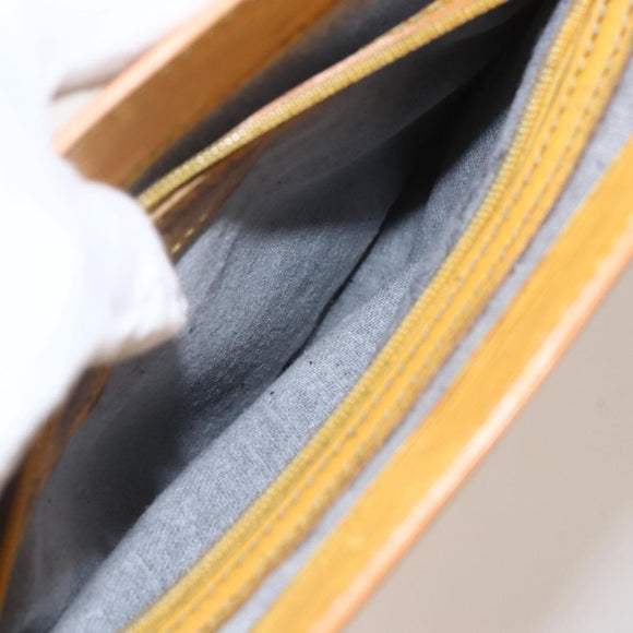 LOUIS VUITTON Epi Sac Plat Hand Bag Yellow M52079 LV Auth 155922