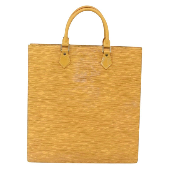 LOUIS VUITTON Epi Sac Plat Hand Bag Yellow M52079 LV Auth 155922