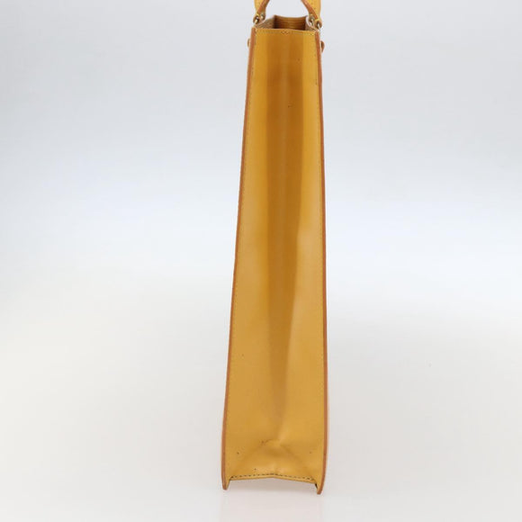 LOUIS VUITTON Epi Sac Plat Hand Bag Yellow M52079 LV Auth 155922