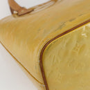 LOUIS VUITTON Monogram Vernis Houston Hand Bag Gris M91053 LV Auth 155923-9