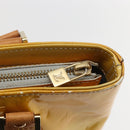 LOUIS VUITTON Monogram Vernis Houston Hand Bag Gris M91053 LV Auth 155923-17