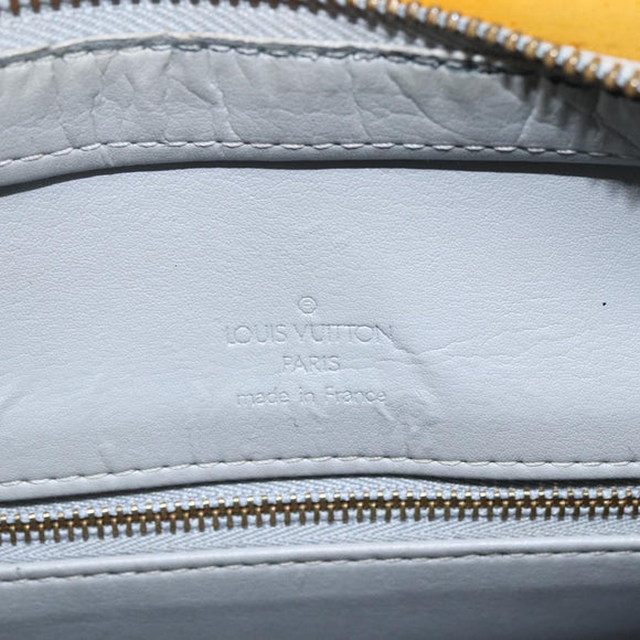 LOUIS VUITTON Monogram Vernis Houston Hand Bag Gris M91053 LV Auth 155923